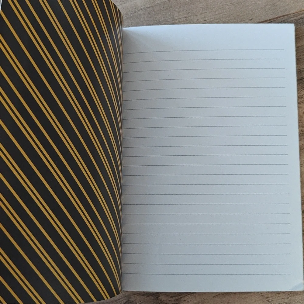 NWOT Hufflepuff Striped Notebook
